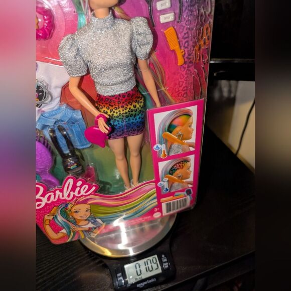 Mattel Barbie Leopard Rainbow Hair Doll - Picture 8 of 8